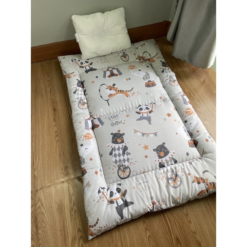 Nệm em bé sơ sinh cao cấp | NCOOL JP xuất Nhật | 70x120cm | Vải Cotton kháng khuẩn