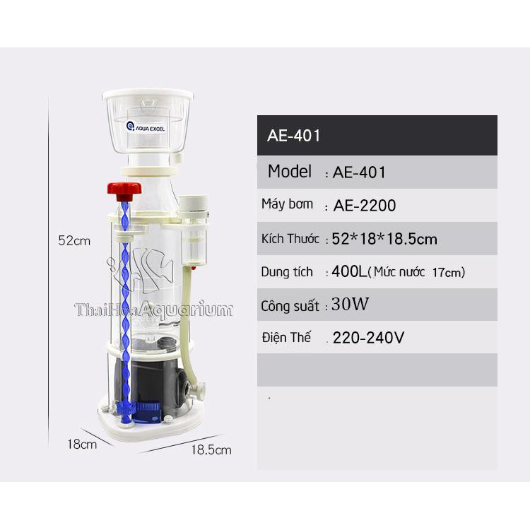 LỌC CÁ BIỂN PROTEIN SKIMMER AQUA EXCEL AE-401