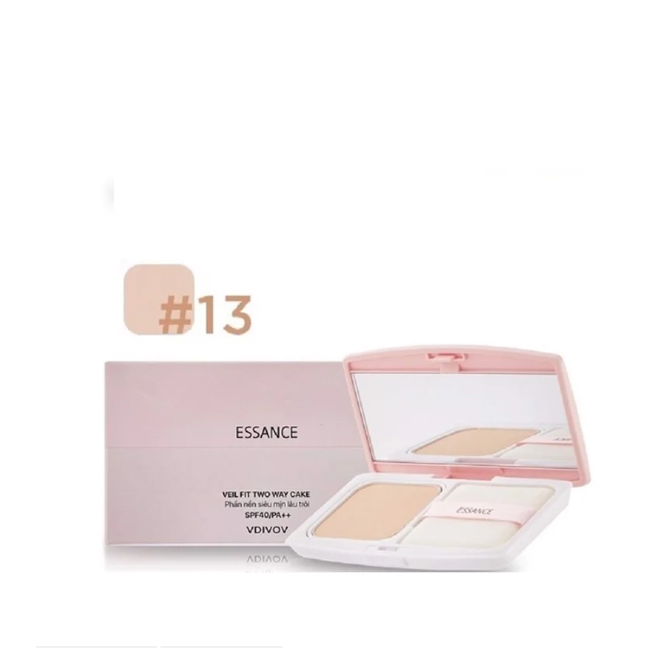 Phấn Nền Siêu Mịn Lâu Trôi Essance Veil Fit Two Way Cake Spf40/Pa++ 7G Màu 13