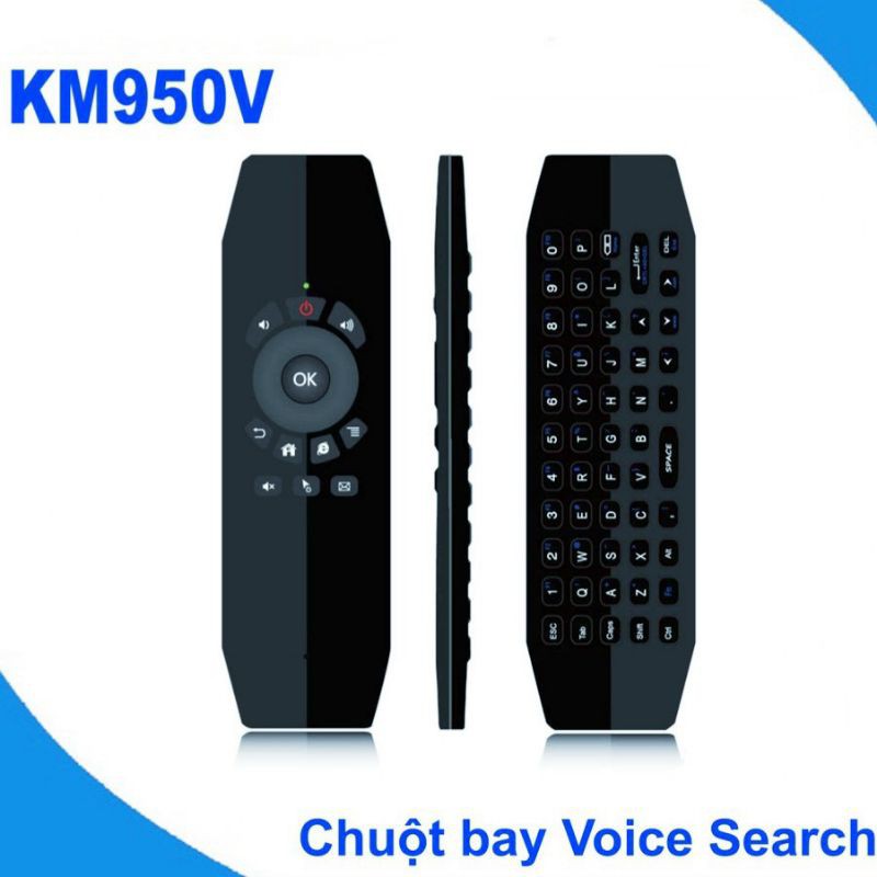 Chuột bay, giọng nói, bàn phím KM-950V VINABOX, sử dụng pin sạc