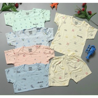 Bộ cộc tay cho bé , quần áo sơ sinh cộc tay AVASLEW cho bé trai/ bé gái có size từ 4-15kg