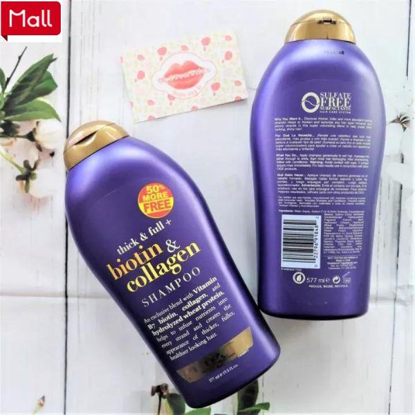 Biotin Collagen Tím-Biotin Collagen Chống Rụng Tóc Và Kích Thích Mọc Tóc Nhanh, Hương Thơm Dịu-Biotin Collagen 577ml
