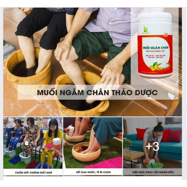 Muối Ngâm Chân Giảm Đau Nhức, Khử Mùi Hôi- Bảo Nhiên