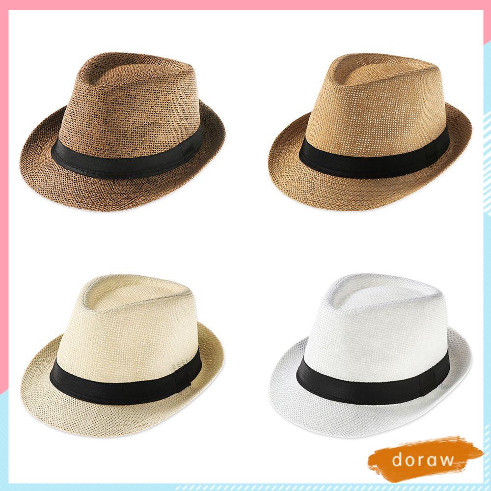 Mũ Cao Bồi Đan Cói Rộng Vành Chống Nắng Nhiều Màu Sắc Thời Trang Mùa Hè Cho Unisex