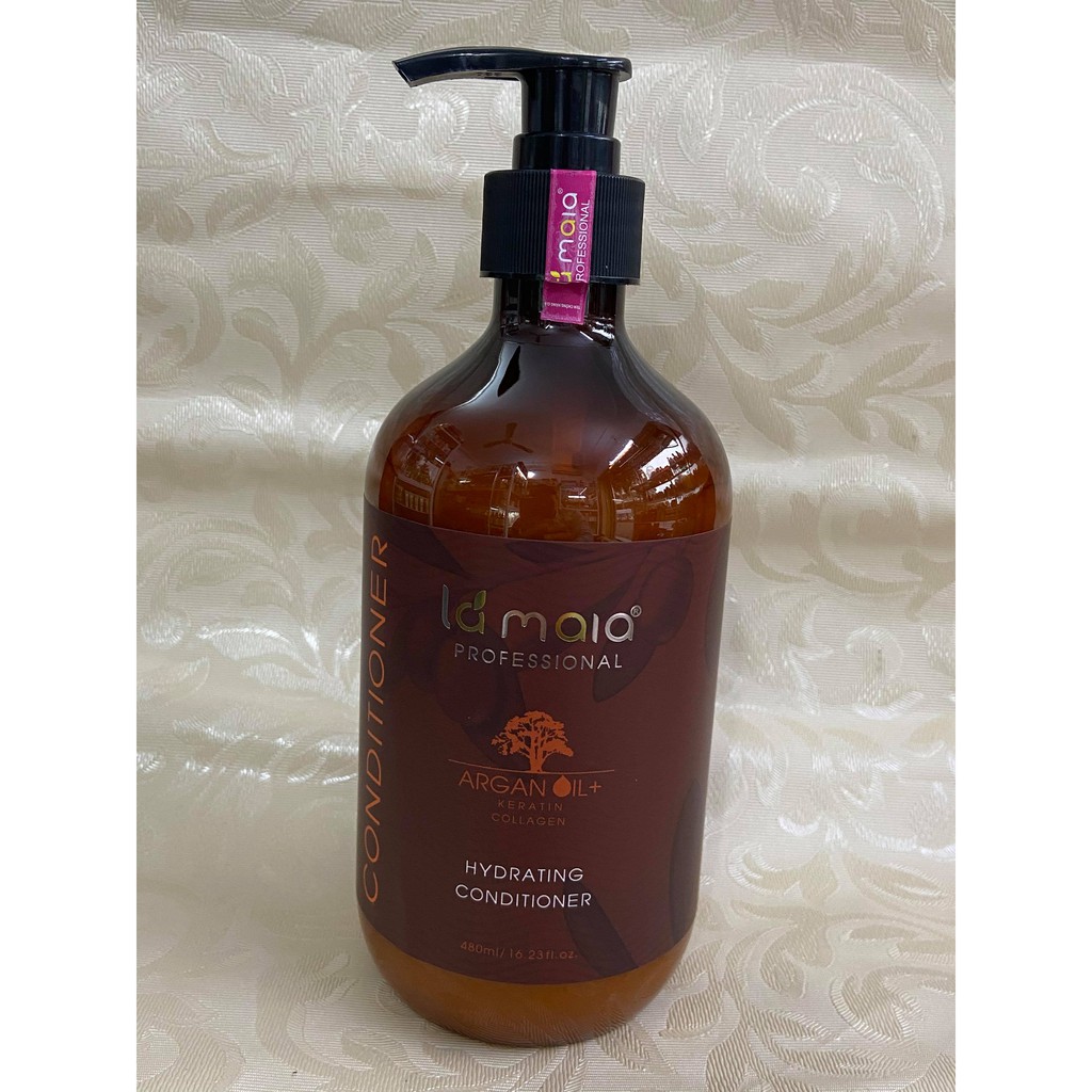 Dầu Gội Xả Phục Hồi La Maia 480ml argan oil keratin collagen - lamaia480