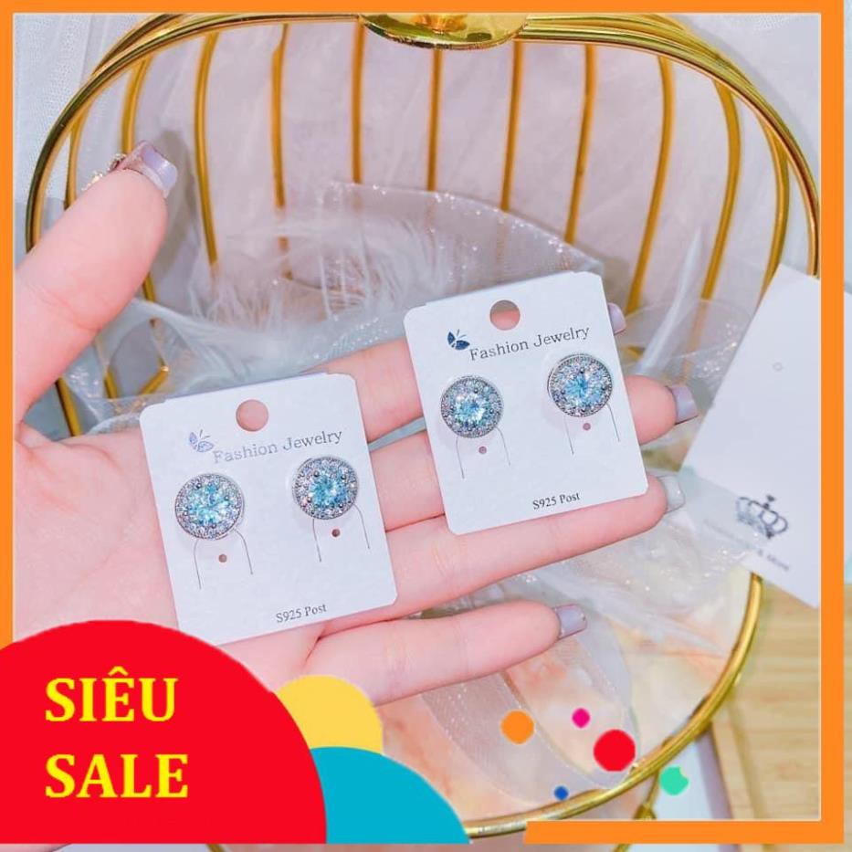 (NEW) NHIỀU MẪU BÔNG TAI NỤ BẠC ĐÁ PHỤ KIỆN TRANG SỨC CAO CẤP NO.93 HOA TAI XINH XẮN KHUYÊN TAI HT016 JEWELLRY