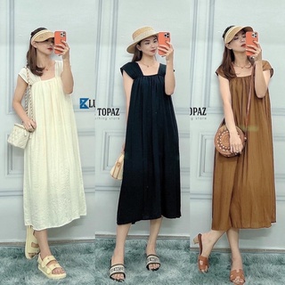 Đầm suông tay con siêu mát, bầu bí mang xinh luôn ạ