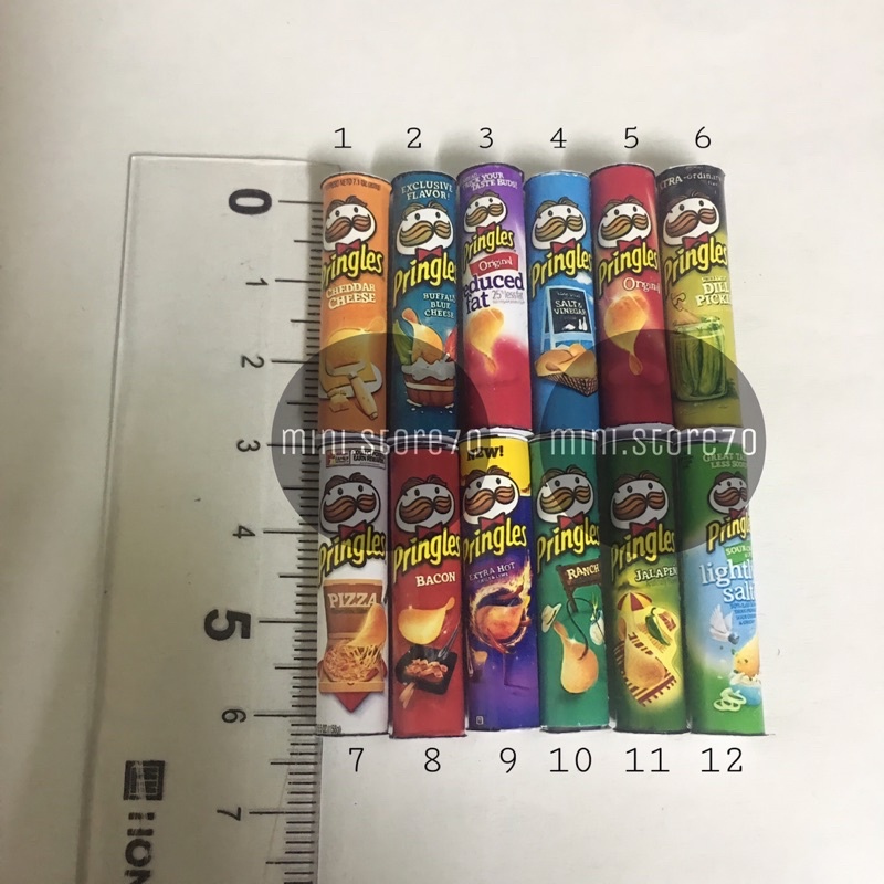 Mô hình đồ chơi mini snack Pringles đồ chơi mini