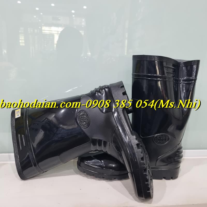 Ủng Nhựa Bảo Hộ/ Ủng Công Trình Thuỳ Dương Đen 819 (Nam) - Đầy Đủ Size- Kèm Hình Thật