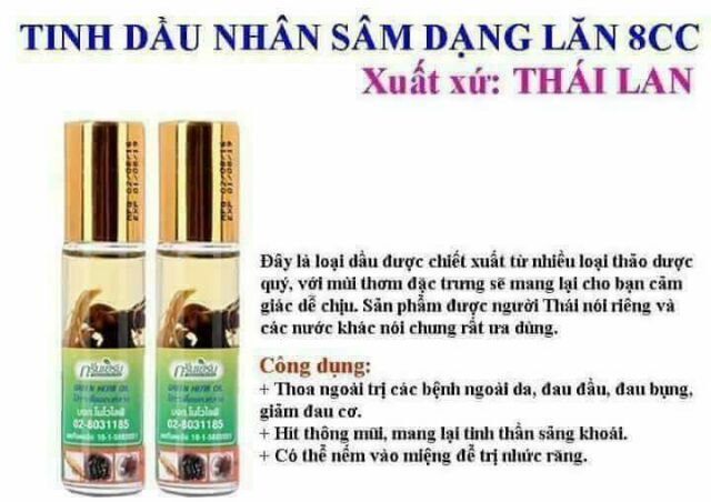 [FREESHIP HN-HCM 99k]Dầu sâm Thái Lan