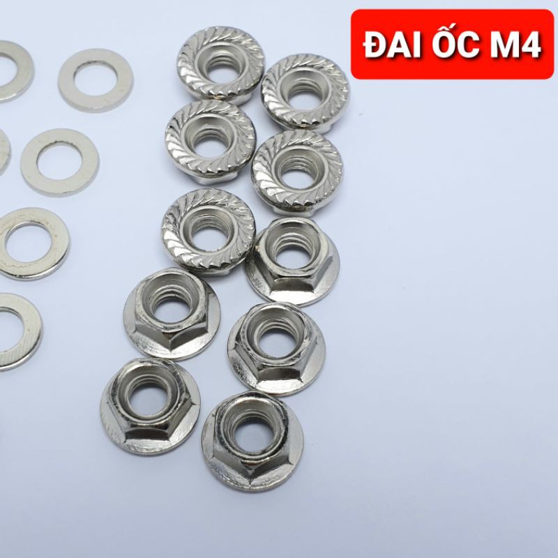 Achun.vn - COMBO 10 BỘ ĐAI ỐC VÍT M4*5 KẾT NỐI PIN 32650 ĐẦU VÍT