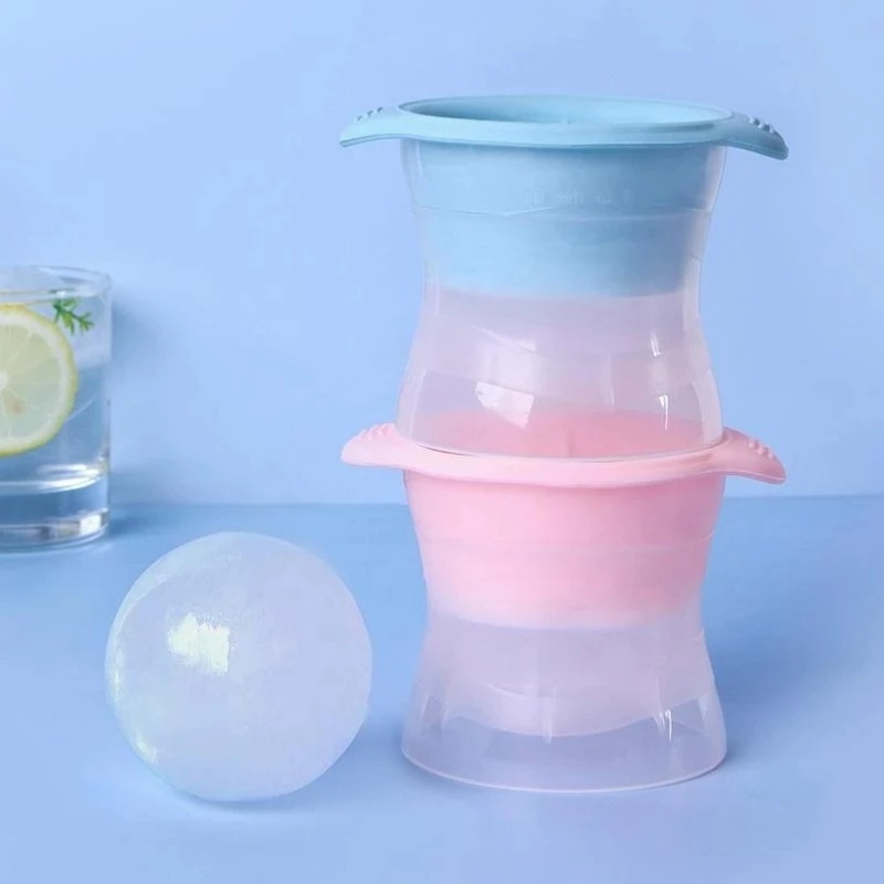 Khuôn Silicone Làm Đá Viên Hình Cầu Lớn 6cm Đa Năng Có Thể Tái Sử Dụng