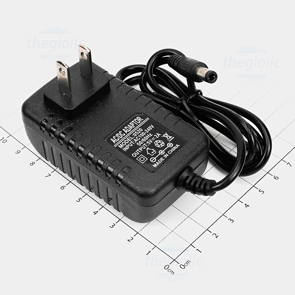 Nguồn 5V 2A Chân Thường 5.5*2.5mm - Adapter cấp nguồn cho các thiết bị