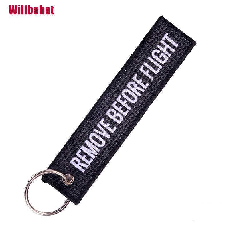 Tháo Trước Khi Bay Móc Khóa Thêu 13X