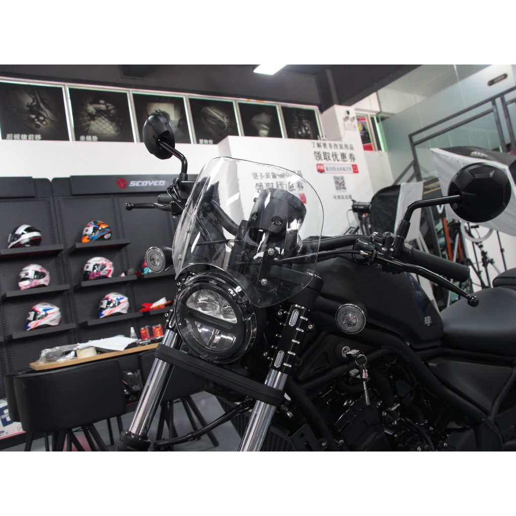 Kính chắn gió KODASKIN chất lượng cao cho Honda Rebel 500 Cm500 Cmx300