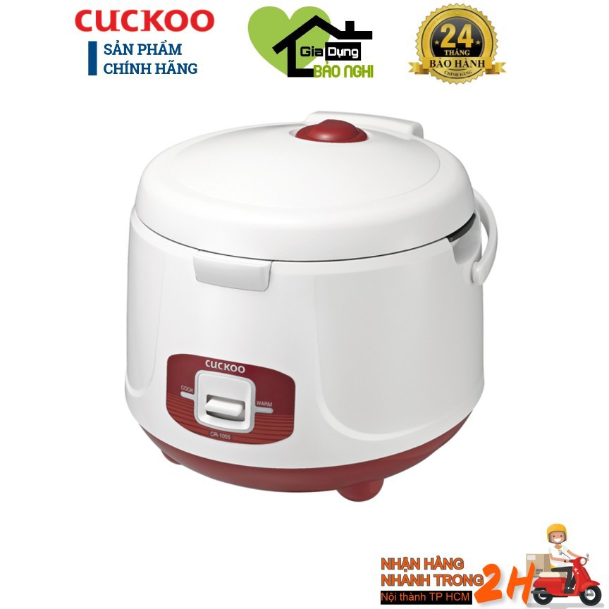 Nồi Cơm Điện Nắp Gài Cuckoo CR- 1055 - 1.8L - Hàng Chính Hãng