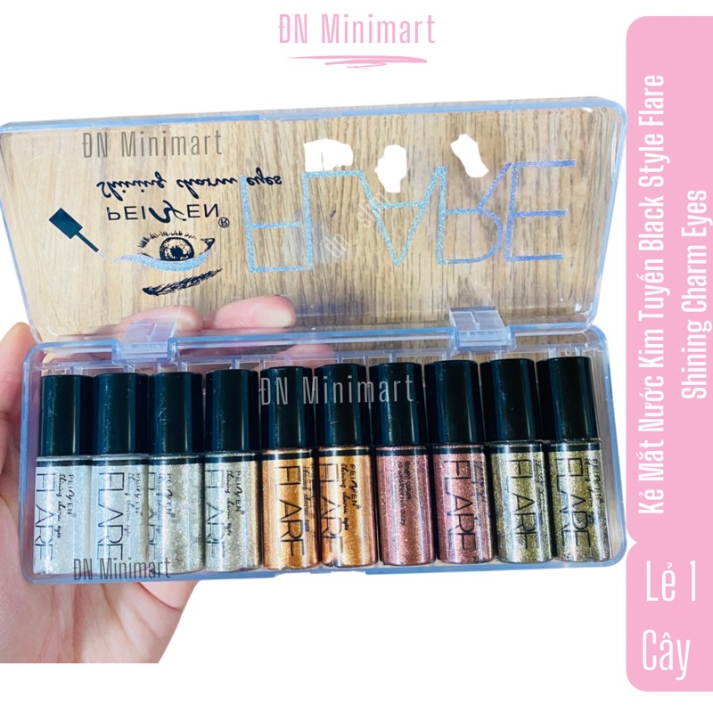 Kẻ Mắt Nước Nhũ Kim Tuyến BLACK STYLE Flare Shining Charm Eyes