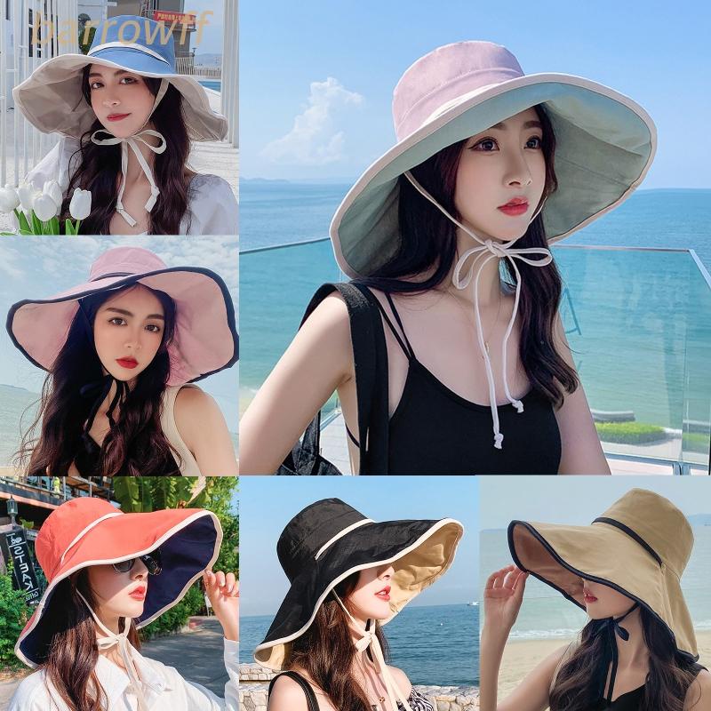 Mũ Vành Rộng Chống Nắng Có Dây Đeo Chống Gió Phù Hợp Cho Hoạt Động Ngoài Trời