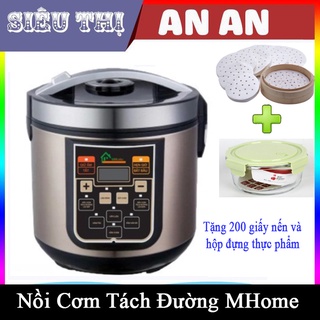 Nồi cơm điện tách đường 1.8L MHome Inox 304 công suất 900w bảo hành 12 tháng.