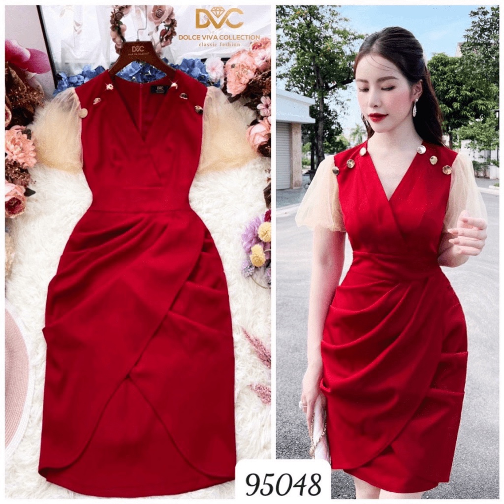 (HCM) ĐẦM BODY ĐỎ DỰ TIỆC SANG CHẢNH - TÔN DÁNG QUYẾN RŨ SIÊU XINH CHO CÁC NÀNG KM FASHION