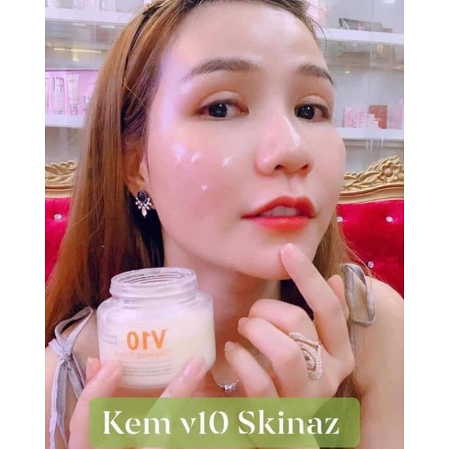 Kem V10 Skinaz Dưỡng Trắng Da Giảm Nám Tàn Nhang Chính Hãng