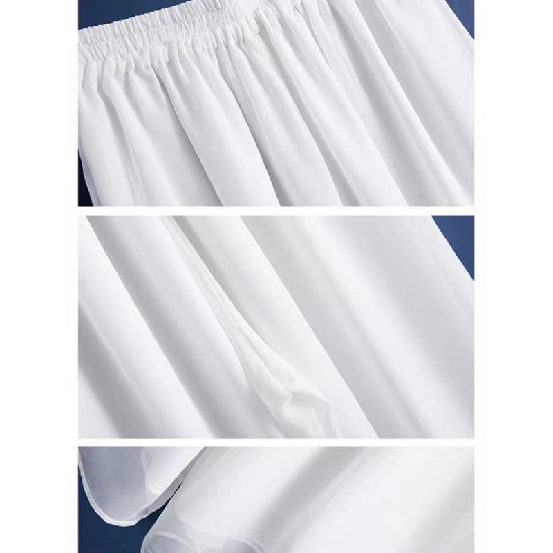 Không có sẵn Quần voan dáng rộng đủ size hán phục, cổ trang trung quốc kết hợp áo dài quần múa quần ống rộng