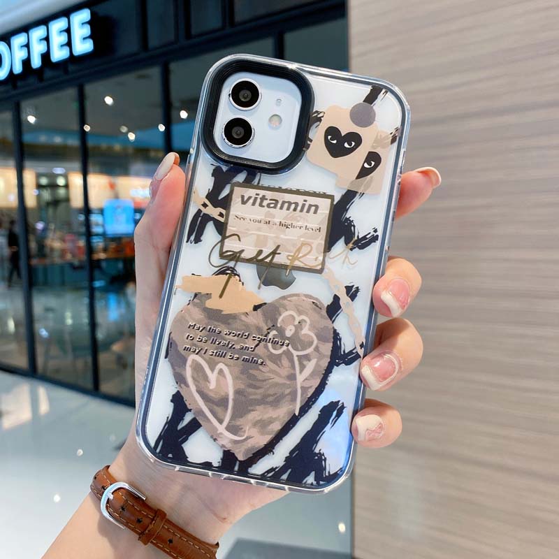 Ốp Điện Thoại Mềm Chống Sốc 3 Trong 1 Hình Gấu Cho Iphone 13 12 11 Pro Promax 7 8 Plus X XR XSMax SE