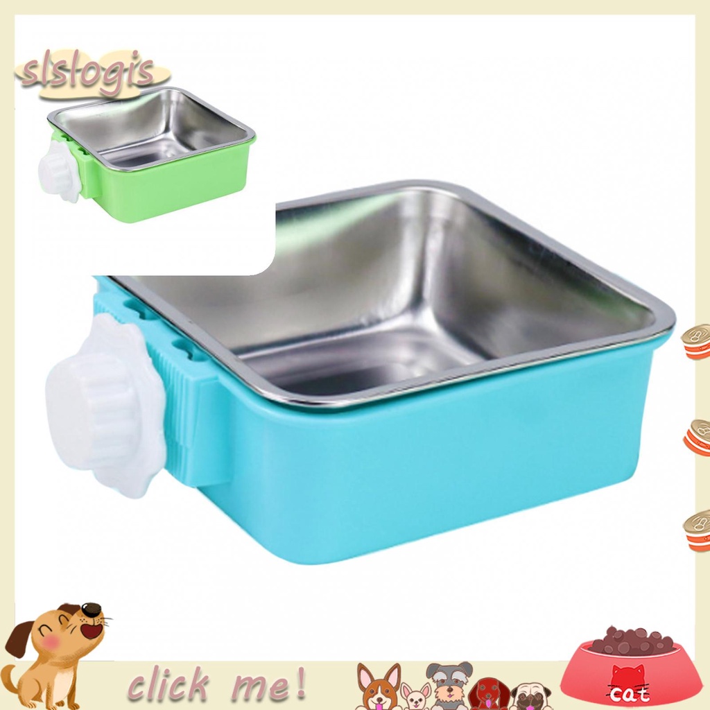 Tô đựng thức ăn/ nước uống treo cố định chống trượt cho thú cưng