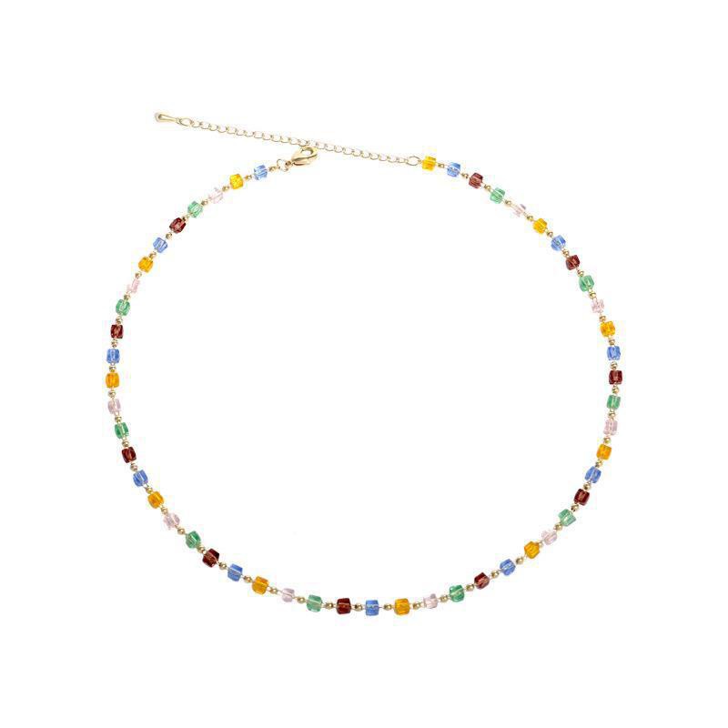 Vòng cổ choker màu đơn giản kiểu 2021 cho nữ