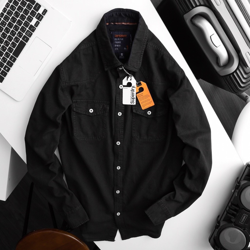 Sơ-mi Denim vải Kaki cực đẹp | BigBuy360 - bigbuy360.vn