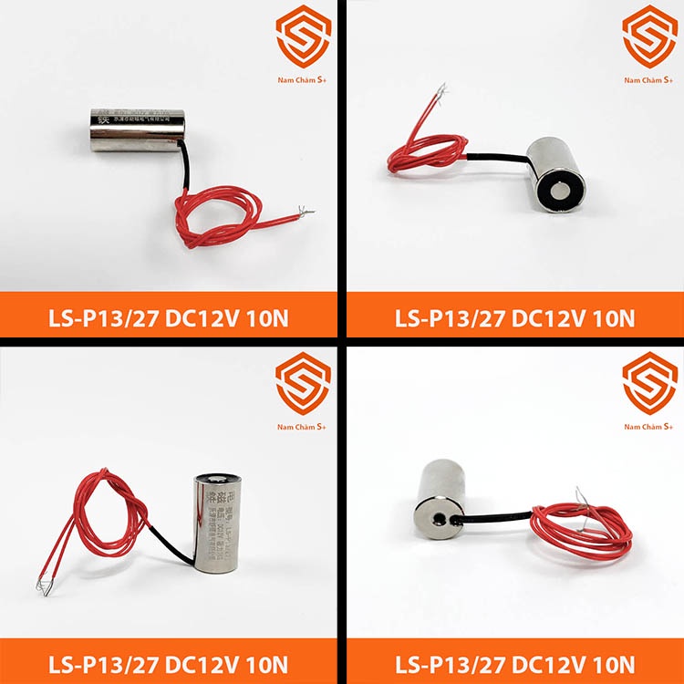Nam châm điện 12v 24v nhiều kích thước, lực hút khỏe