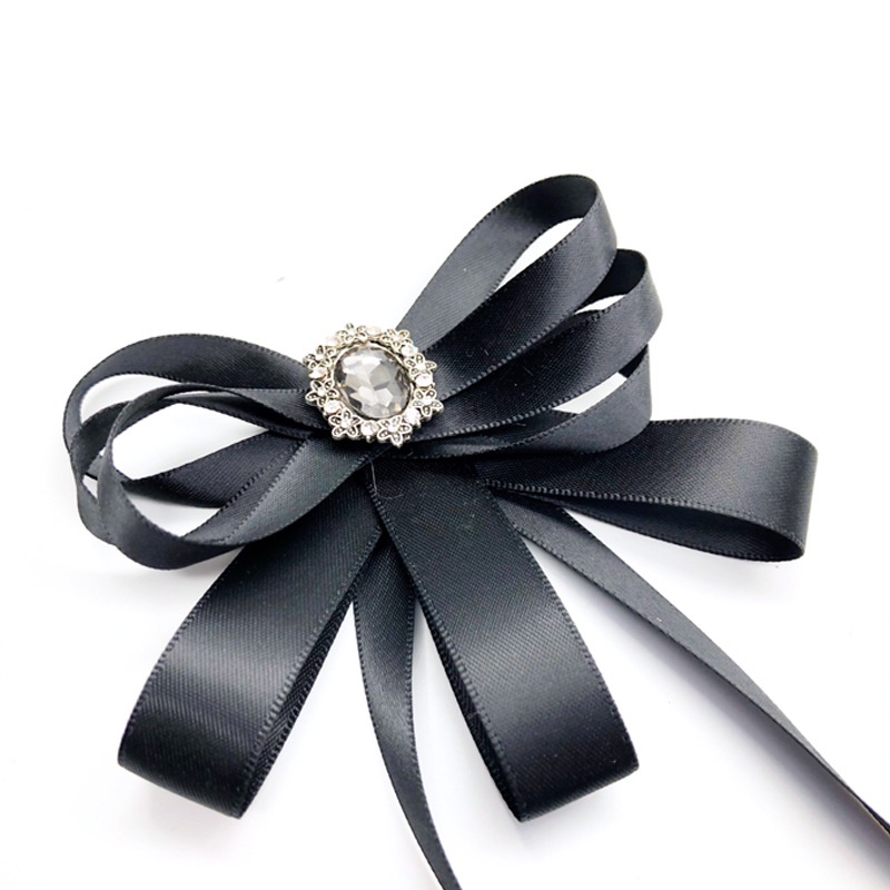 Cài Áo Hình Nơ Đính Đá Sang Trọng Cho Nữ