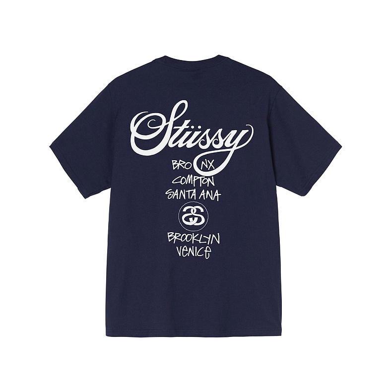 Áo Thun Ngắn Tay In Chữ Stussy Cá Tính Cho Nam 3903658H