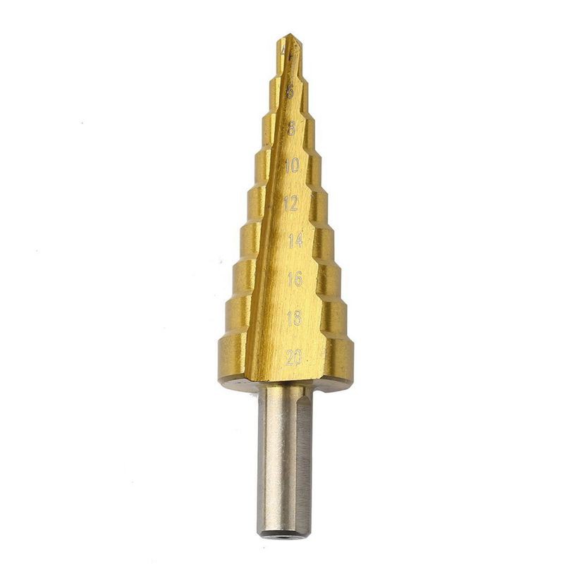 Bộ 3 Mũi Khoan Thép Titan 4-12mm 4-20mm 4-32 mm HSS 4241