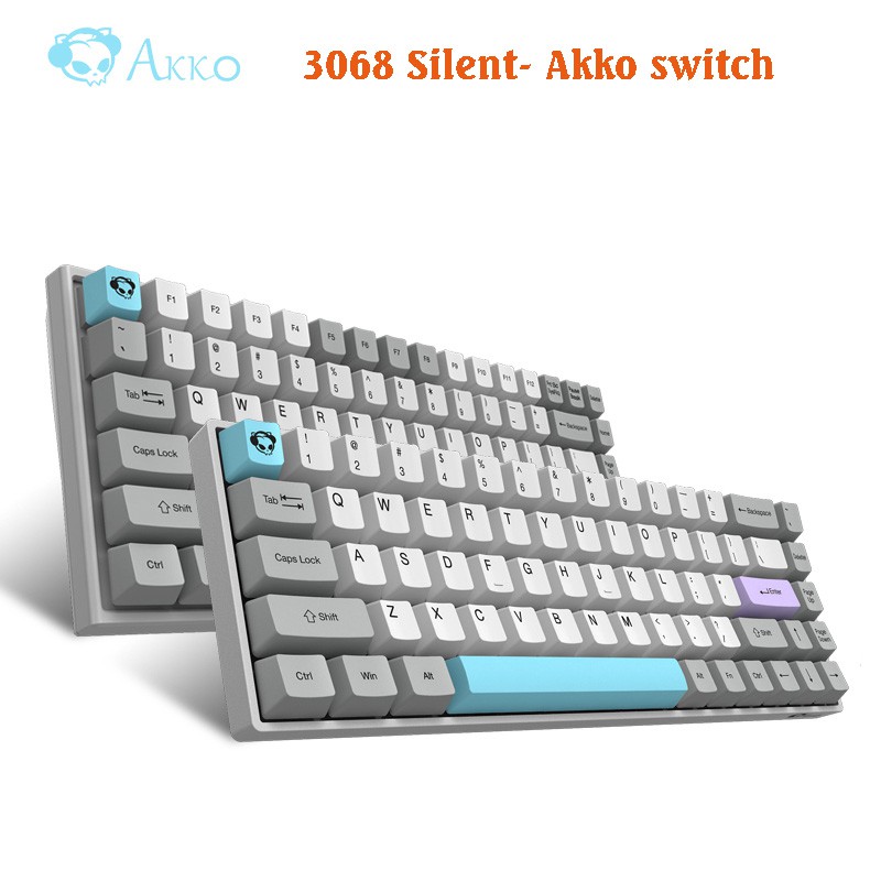 Bàn phím cơ Akko 3068 Silent – Bluetooth 5.0 – Led trắng (Akko switch)