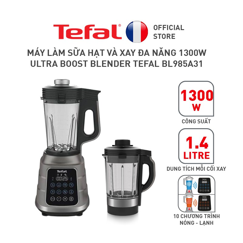 [Mã ELTEFAL09 giảm 5% đơn 500K] Máy xay sinh tố Tefal Ultra Boost BL985A31