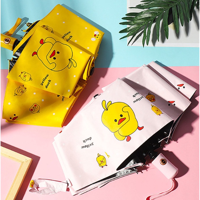 Ô dù che mưa nắng chống tia UV hình gấu vịt dễ thương BAG U OGAUVIT14