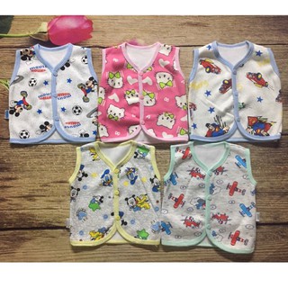 Combo 3 áo gile nỉ lông cho bé sơ sinh đến 13kg_stminhthương