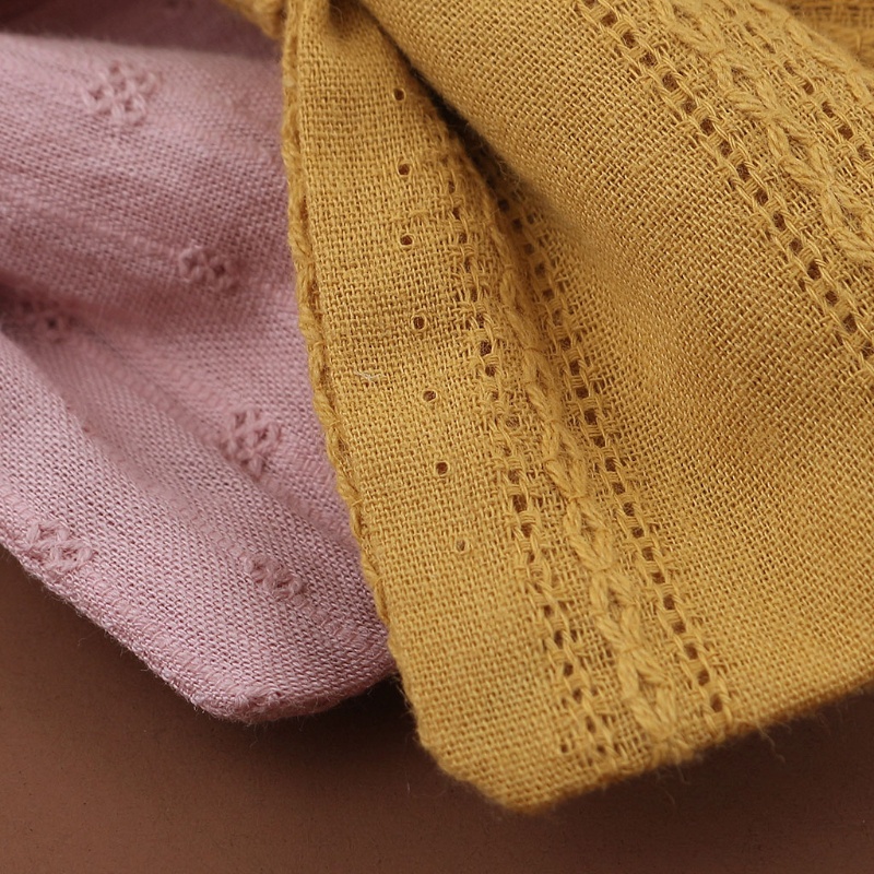 Băng Đô Thắt Nơ Bằng Vải Cotton Mềm Co Giãn Cho Bé Gái