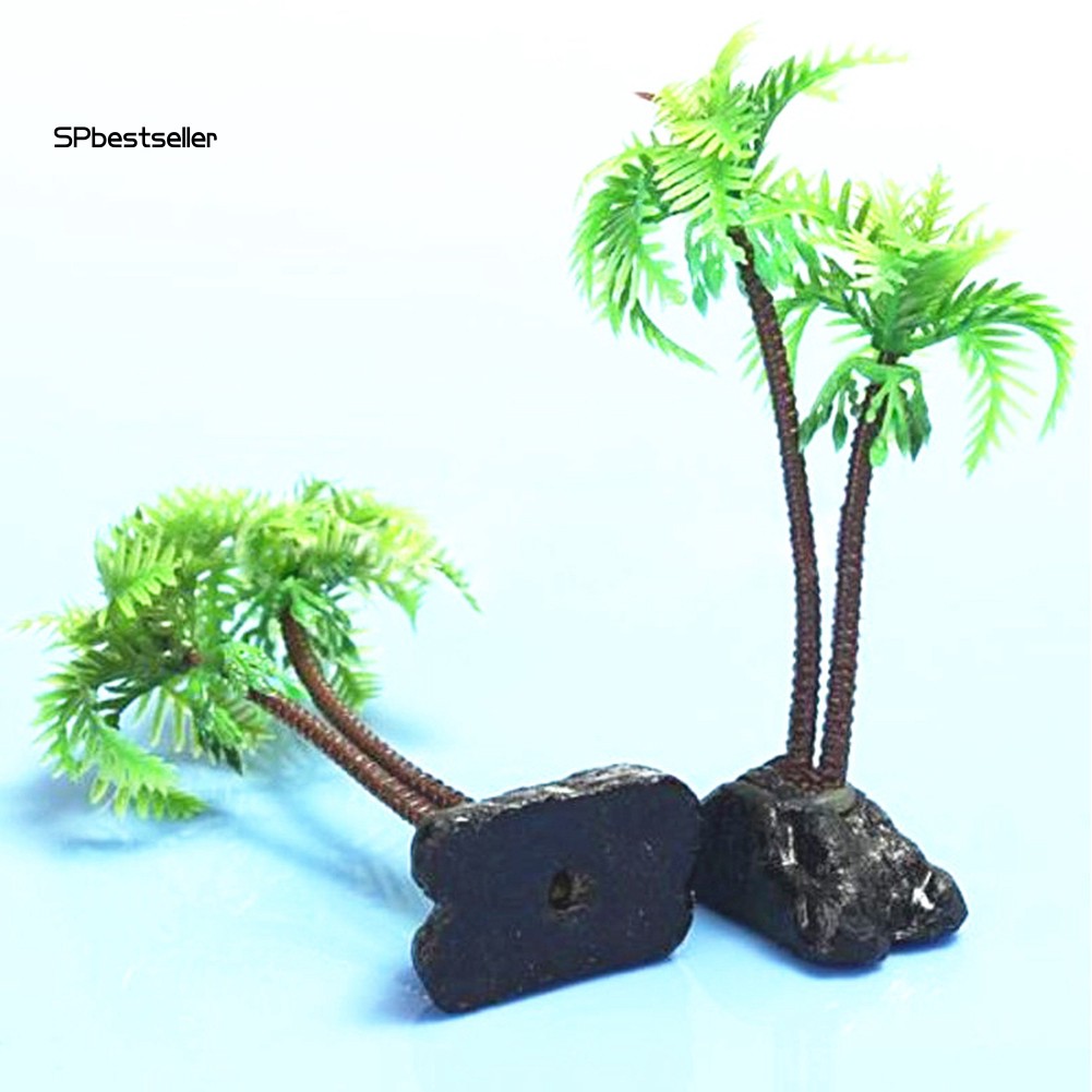 Cây dừa nhân tạo trang trí bể cá