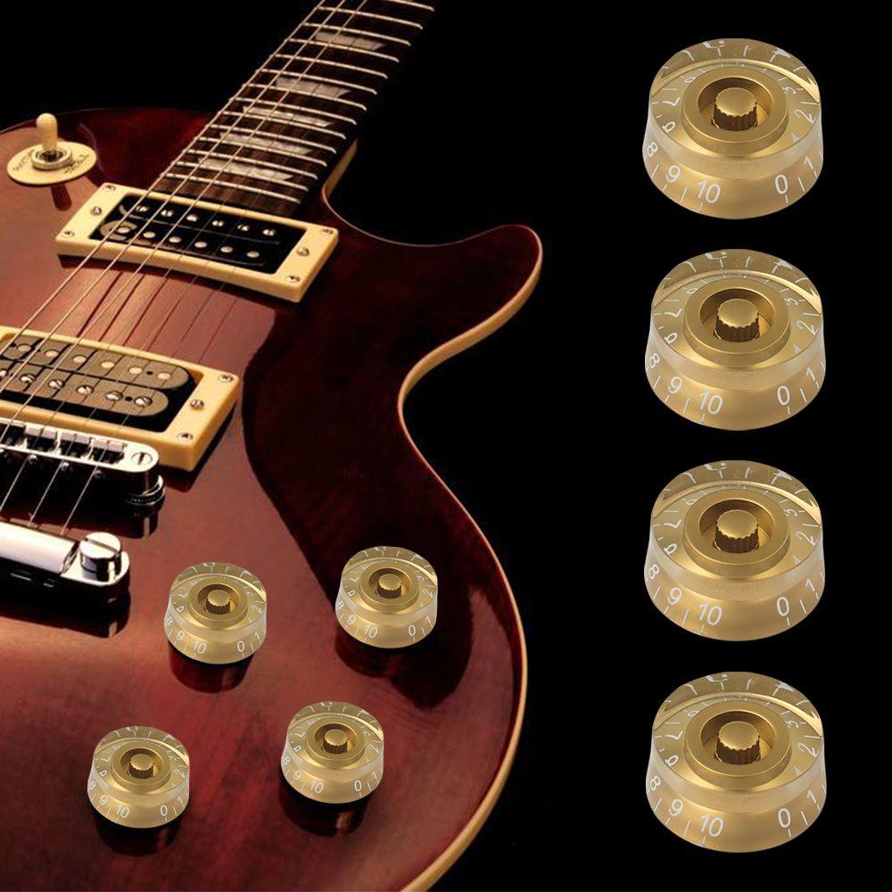 CHOOKEY Nút Chỉnh Âm Lượng Đàn Guitar Bass Les Paul LP Màu Vàng Kèm Phụ Kiện
