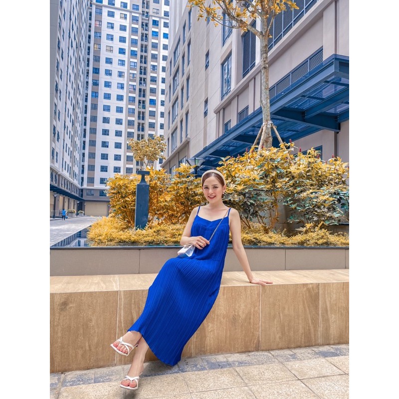 Váy 2 Dây Nữ 💖FREESHIP💖 Đầm 2 dây Suông Dập Ly Dáng Maxi, Đi Biển Dạng Phố Sang Chảnh | BigBuy360 - bigbuy360.vn