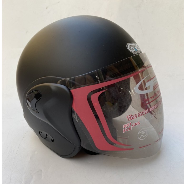 Nón bảo hiểm ¾ GRS A318K đen line đen nhám bảo hành 12 tháng tặng kèm balo dây rút