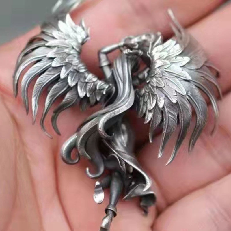 Vòng cổ Mặt Hình Thiên Thần Phong Cách Retro Cho Nữ