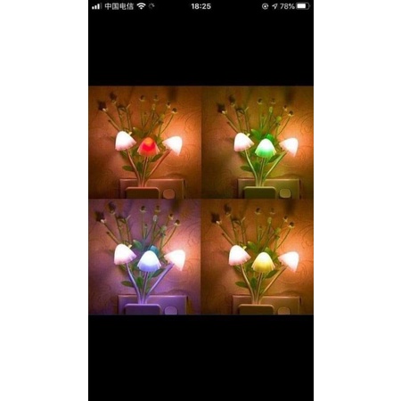 ĐÈN NGỦ NẤM CẢM ỨNG TỰ ĐỘNG SÁNG KHI TRỜI TỐI