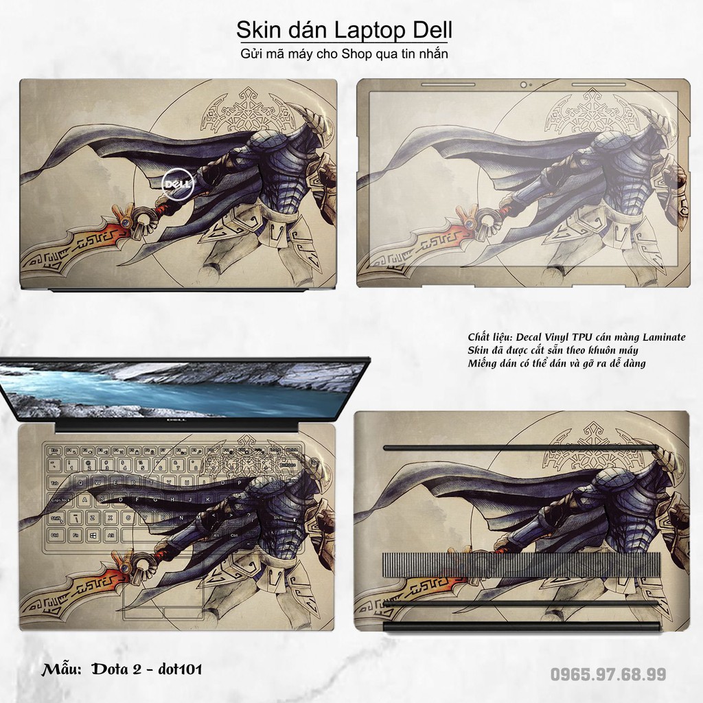 Skin dán Laptop Dell in hình Dota 2 nhiều mẫu 17 (inbox mã máy cho Shop)