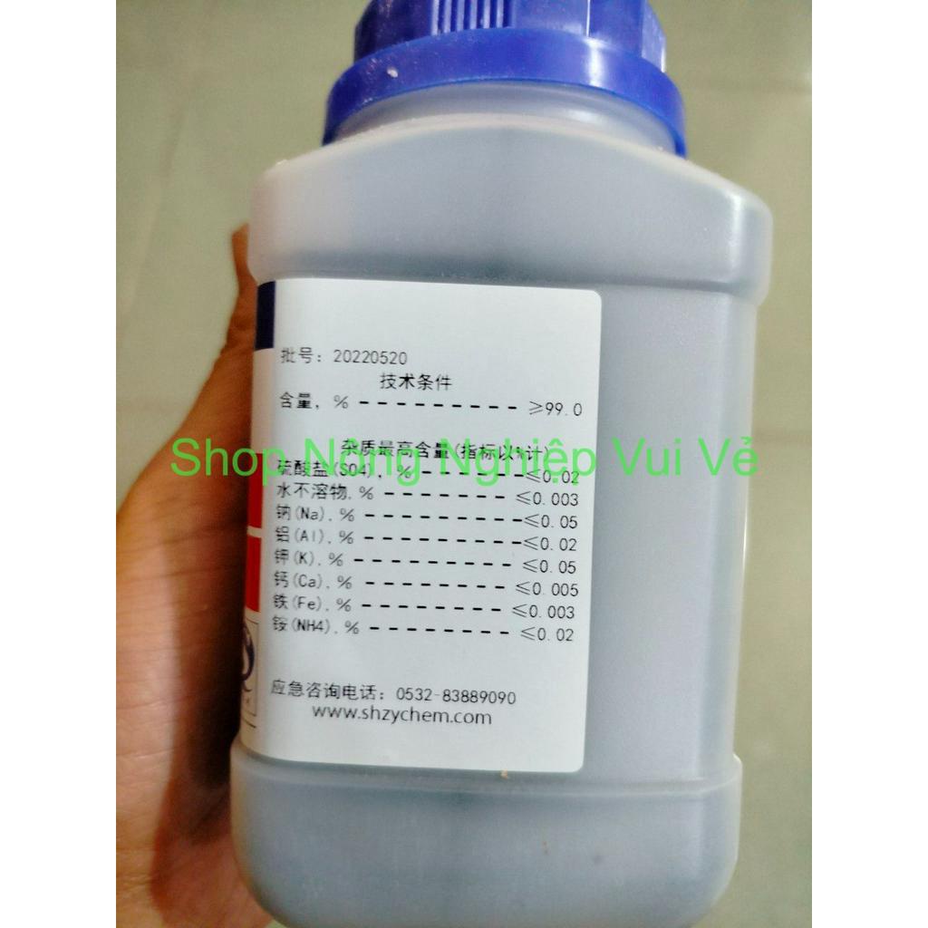 Gói 100 gam Crom Clorua CrCl3 .6H2O   tiêu chuẩn AR độ tinh khiết cao