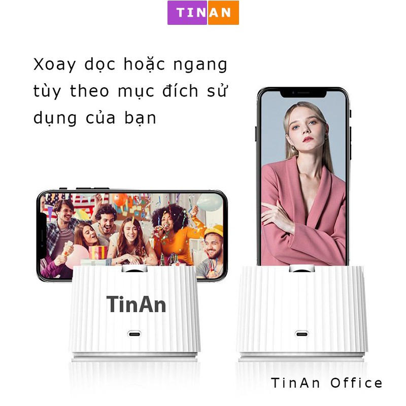 Gimbal Selfie Thông Minh Tự Động Xoay 360° Và Theo Dõi Gương Mặt TINAN Y8, Phù Hợp LiveTrym, Phát Trực Tiếp