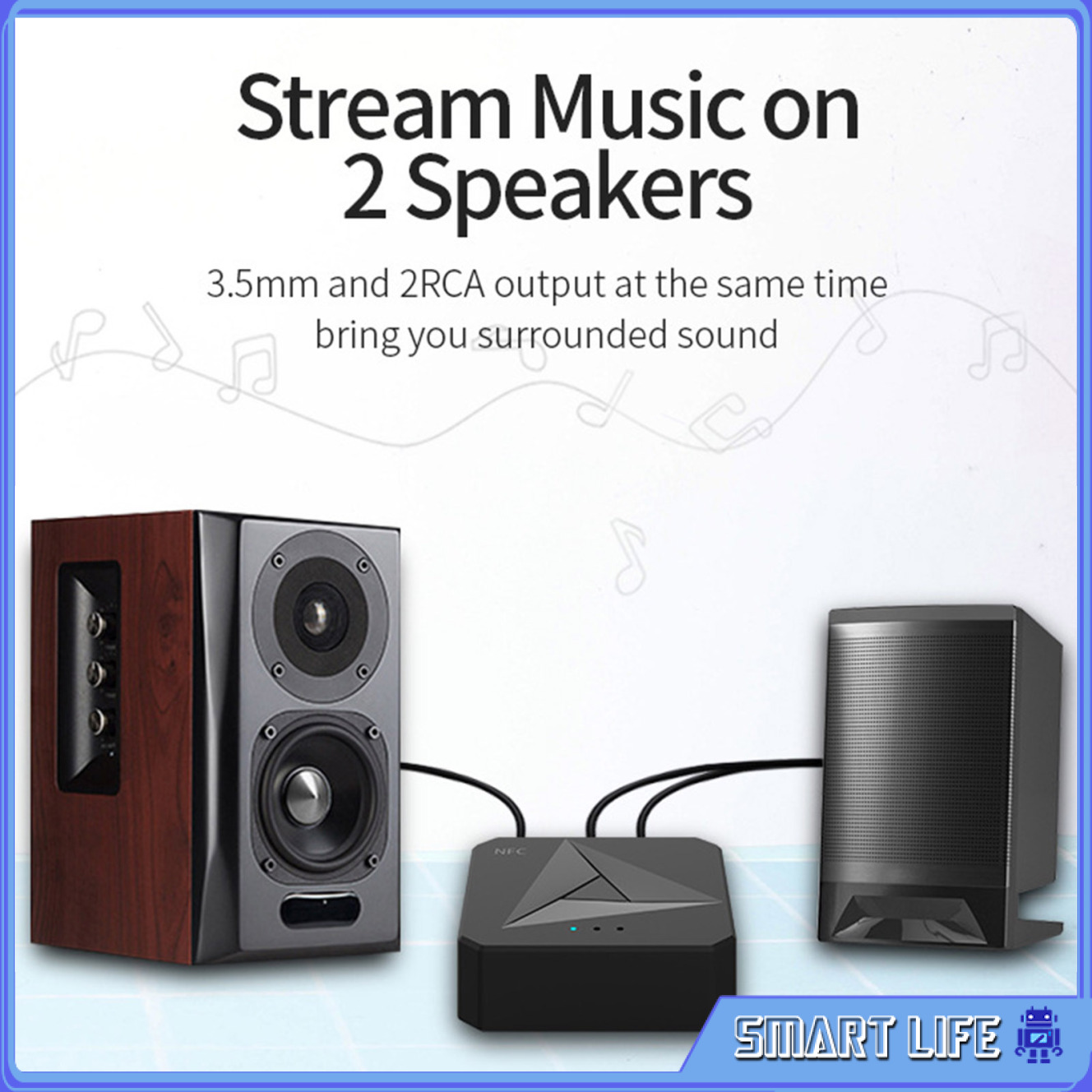 Bộ Thu Phát Bluetooth 2 Trong 1 Nfc Cho Gia Đình | BigBuy360 - bigbuy360.vn