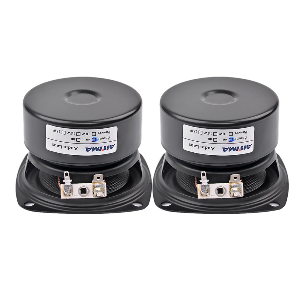 Set 2 loa Aiyima bằng sợi thủy tinh khuếch đại âm thanh chống nước 4 8 Ohm 20W 3inch